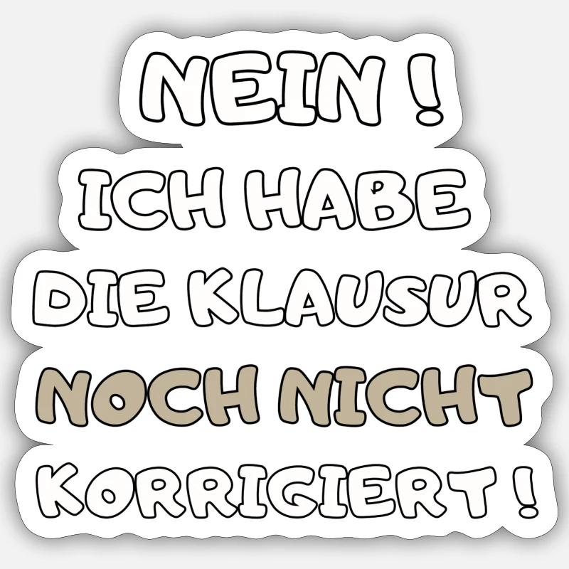 lustiger, witziger Lehrer Spruch Geschenk Lehrerin Sticker Größe S (10 x 10 cm)