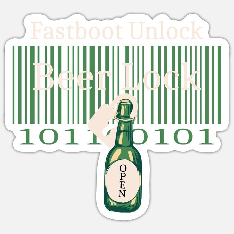 Hacker Beer Castle Sticker size S (10 x 10 cm)