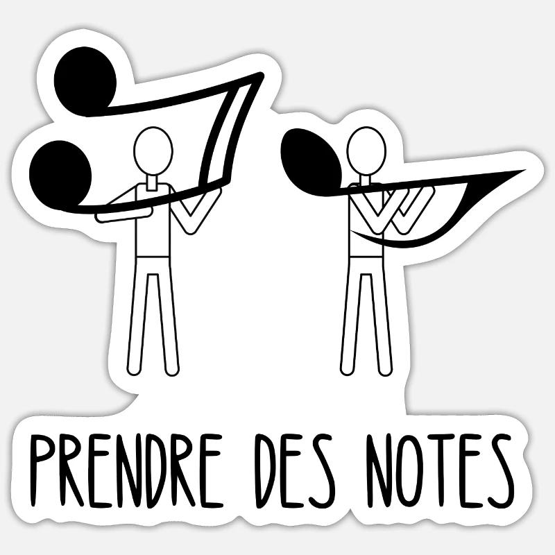 prendre des notes Sticker taille S (10 x 10 cm)