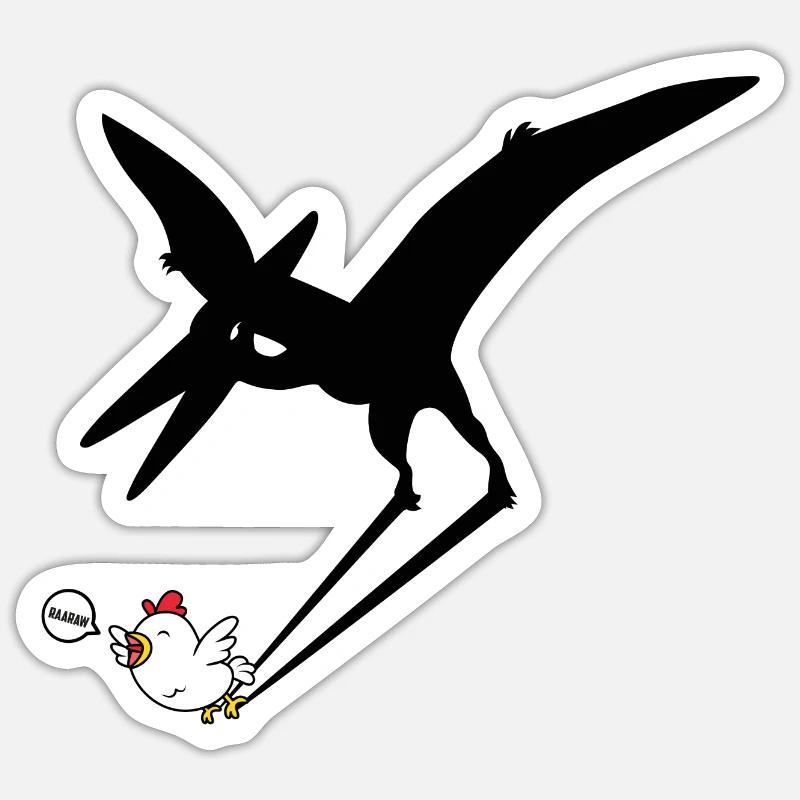 release your inner dinosaur - Sticker Größe S (10 x 10 cm) - Mattweiß