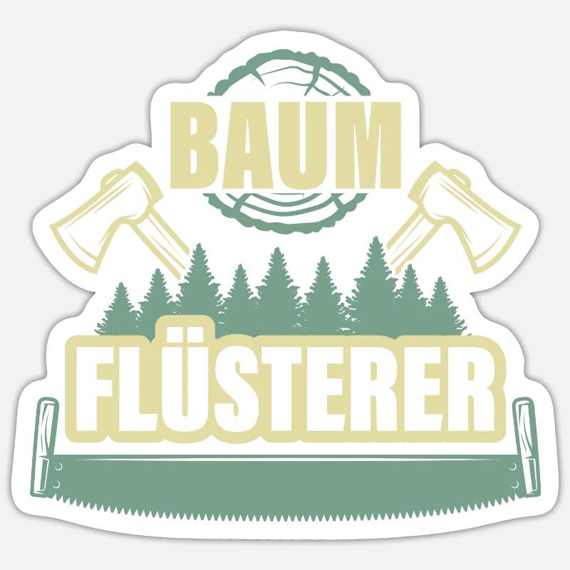BAUM FLÜSTERER Sticker Größe S (10 x 10 cm)