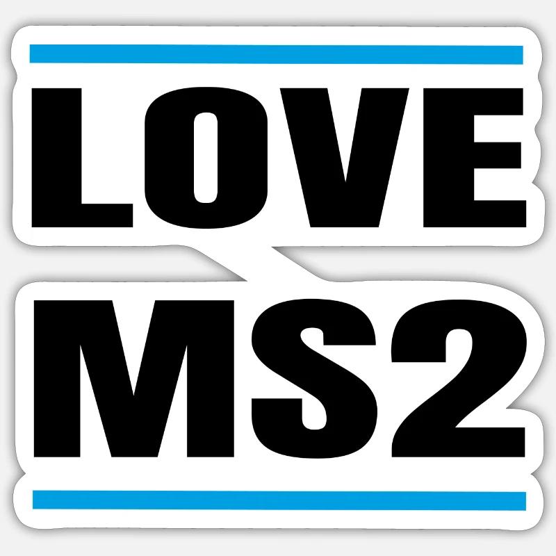 Mein Schiff 2 Chemise d’amour Sticker taille S (10 x 10 cm)