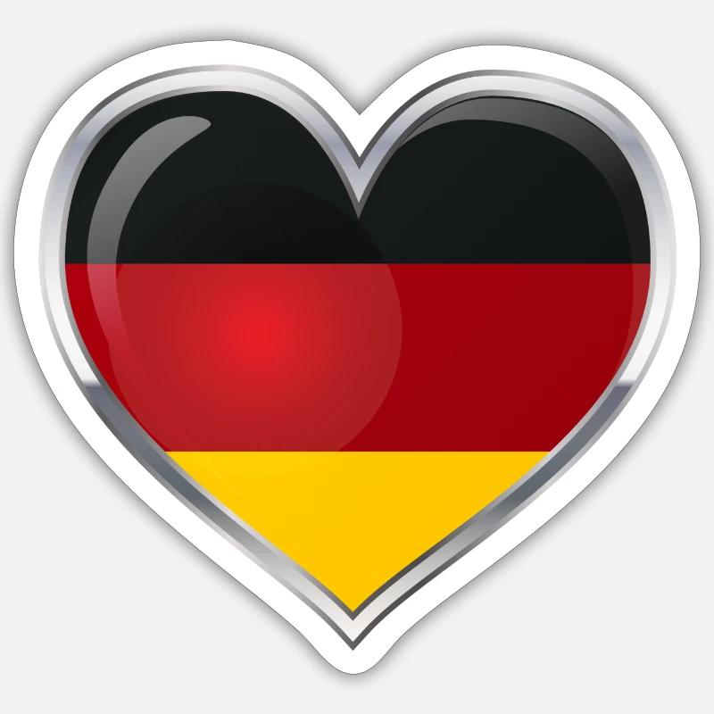 Fan Germany - Sticker size S (10 x 10 cm) - white matte