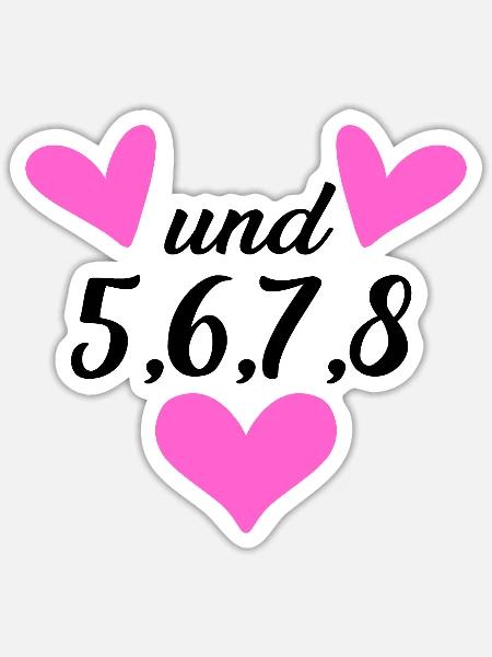 Tanzen Tanz Tanzkurs Rhythmus - Sticker Größe S (10 x 10 cm) - Mattweiß