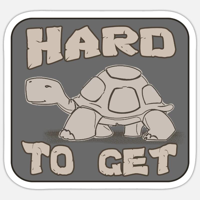 Hard To Get - Turtle Sticker size S (10 x 10 cm)