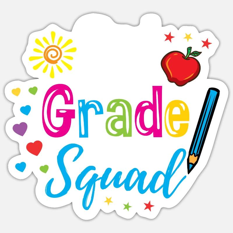 Enseignant de l’escouade de 3e année Sticker taille S (10 x 10 cm)