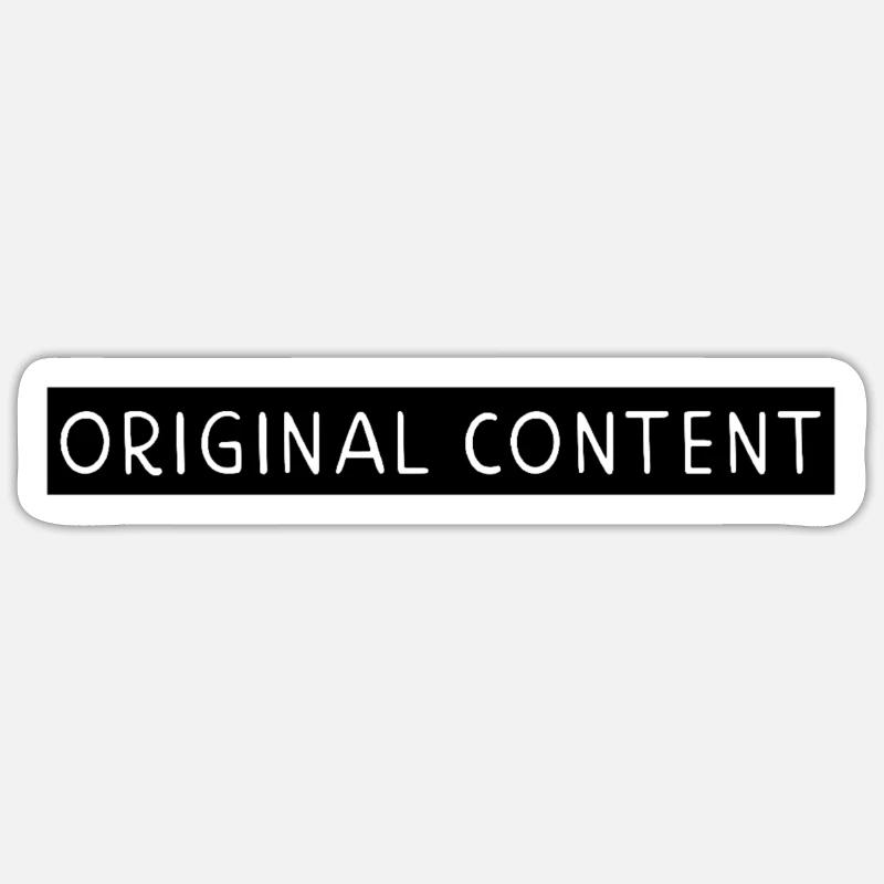 Original Content - Sticker size S (10 x 10 cm) - white matte