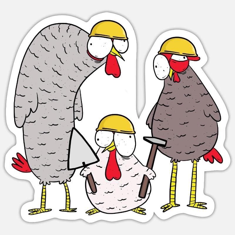 Chantier de construction Client Utilisation Maurer Gewerbe Sticker taille S (10 x 10 cm)