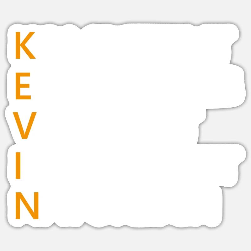 Kevin Name Geschenk - Sticker Größe S (10 x 10 cm) - Mattweiß