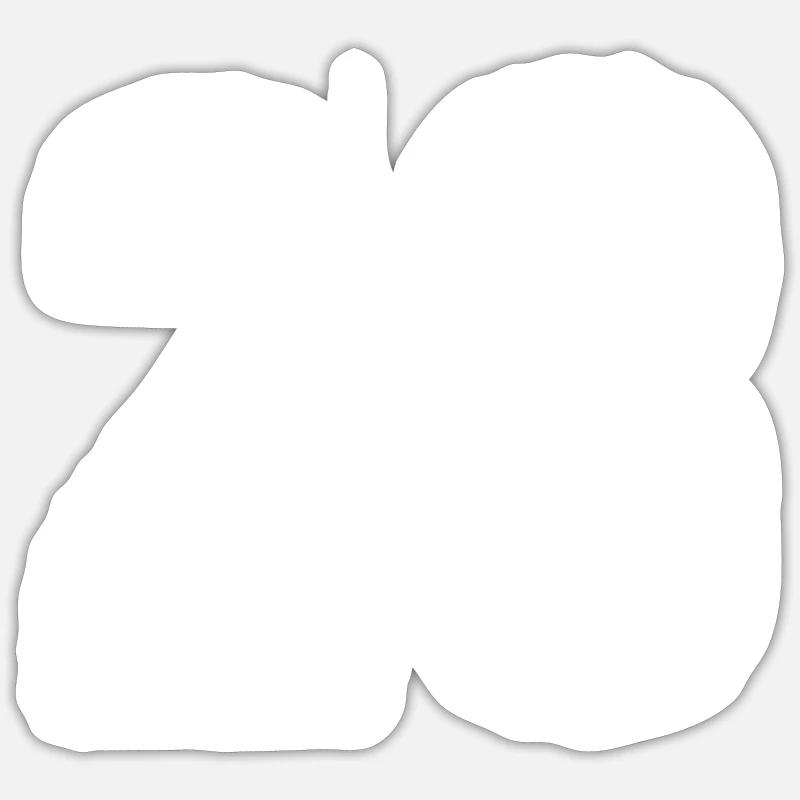 Maillot numéro 28 - Sticker taille S (10 x 10 cm) - blanc mat