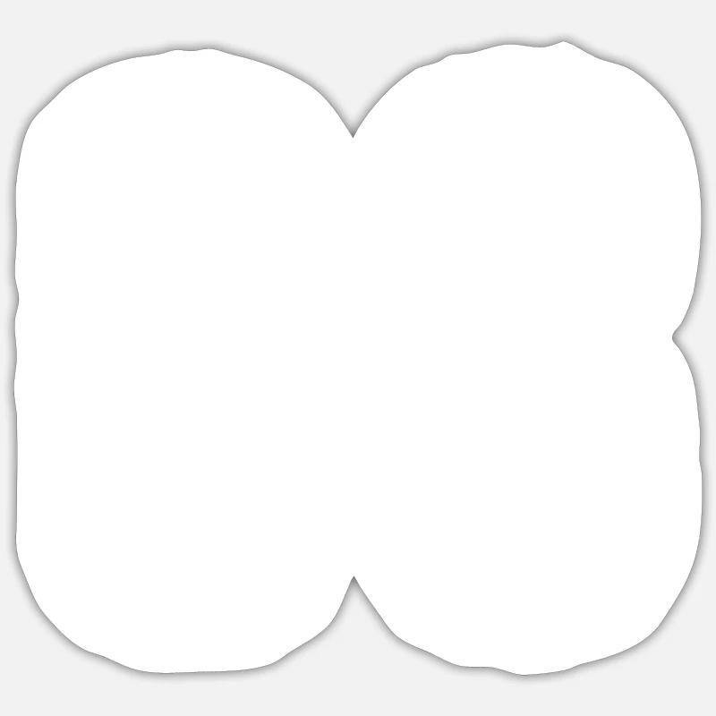 Maillot à 68 numéros - Sticker taille S (10 x 10 cm) - blanc mat