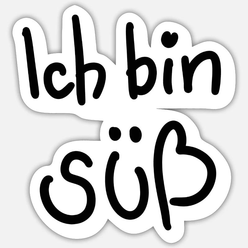 Ich bin süß Sticker Größe S (10 x 10 cm)