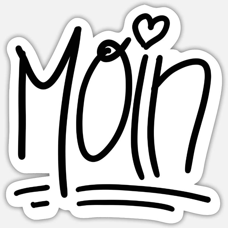 MOIN Sticker Größe S (10 x 10 cm)