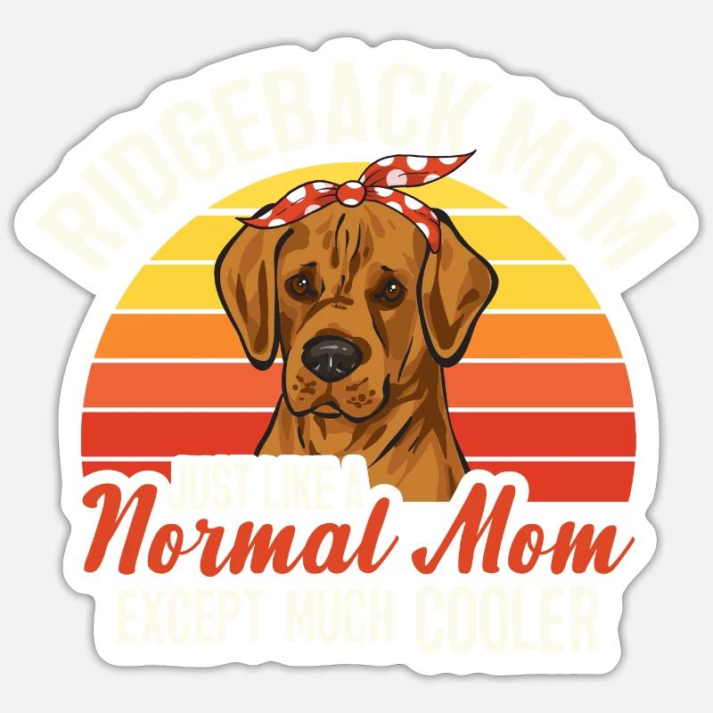 Rhodesian Ridgeback Hund - Sticker Größe S (10 x 10 cm) - Mattweiß