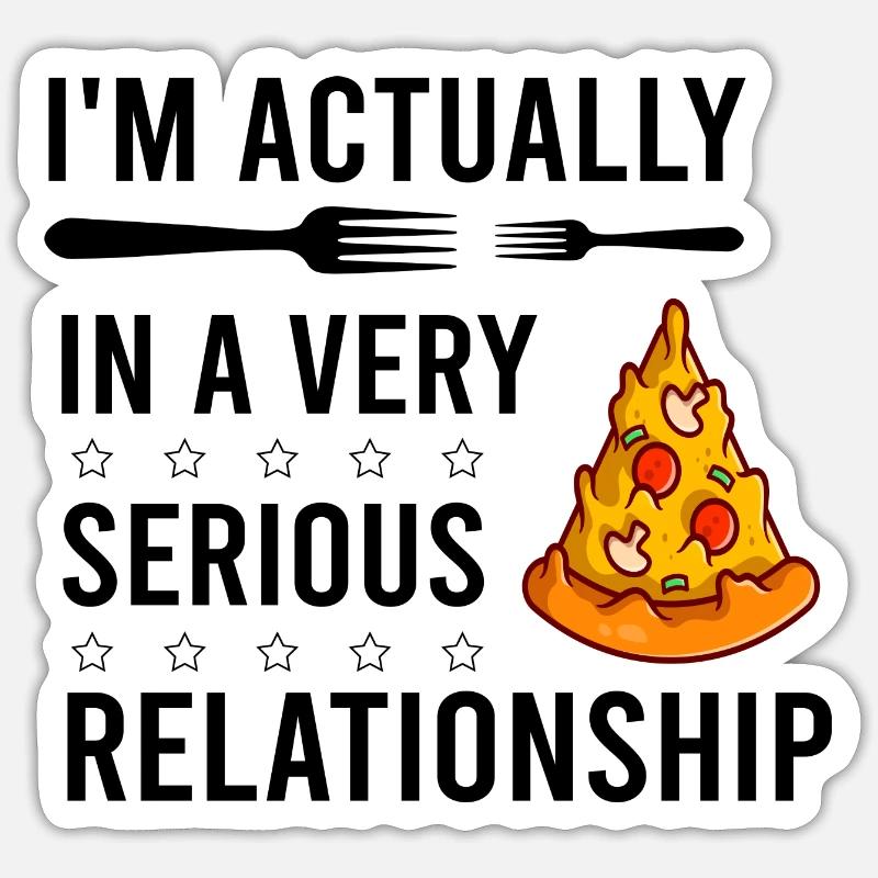Serious Relationship - Sticker Größe S (10 x 10 cm) - Mattweiß