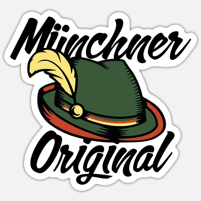 Munich Original - Sticker size S (10 x 10 cm) - white matte