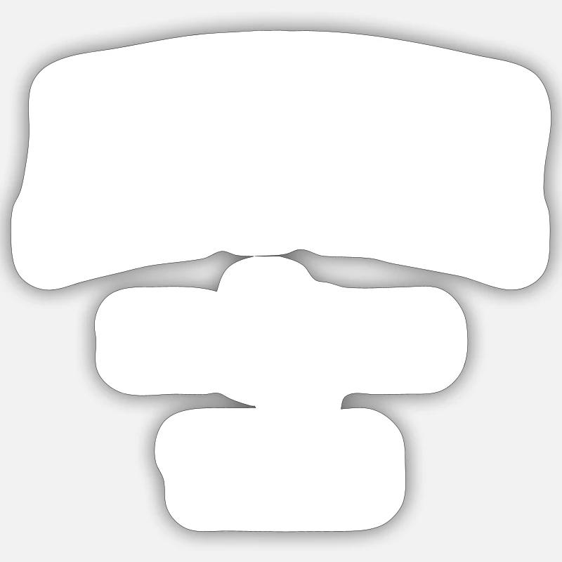 Austin - Sticker Größe S (10 x 10 cm) - Mattweiß