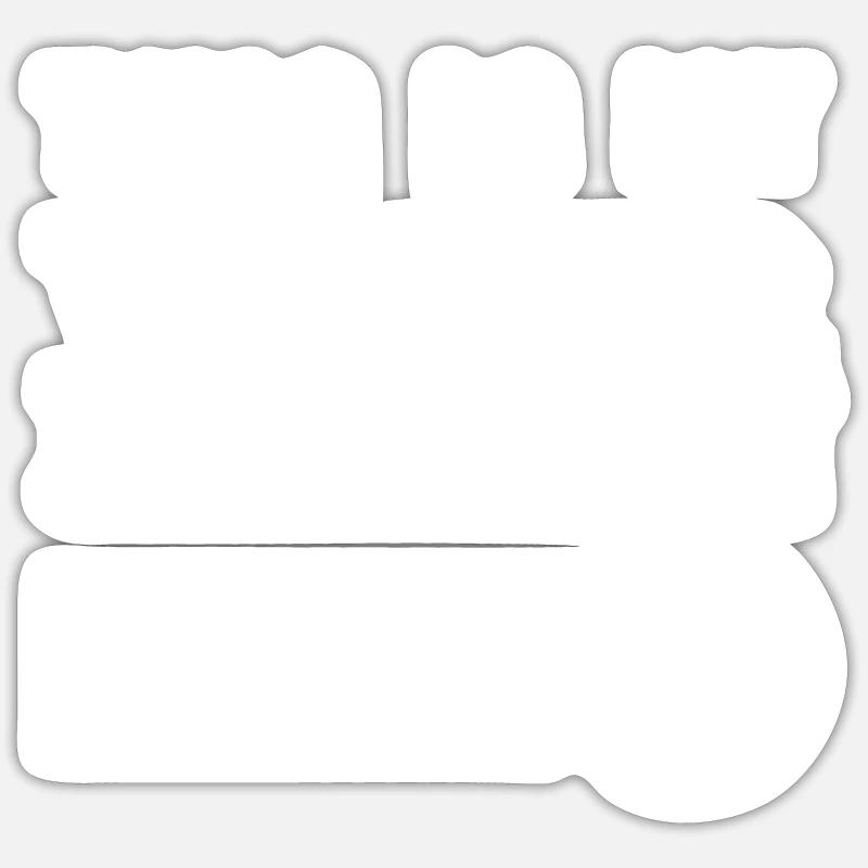 Fruits d'été tropicaux motif pastèque - Sticker taille S (10 x 10 cm) - blanc mat