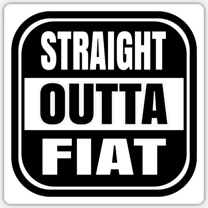 Outta - Sticker size S (10 x 10 cm) - white matte