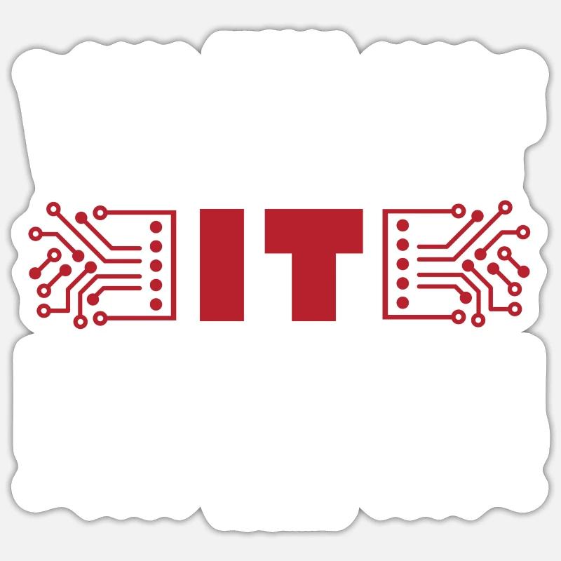 We get IT done IT-Fachmann Informatiker Computer - Sticker Größe S (10 x 10 cm) - Mattweiß