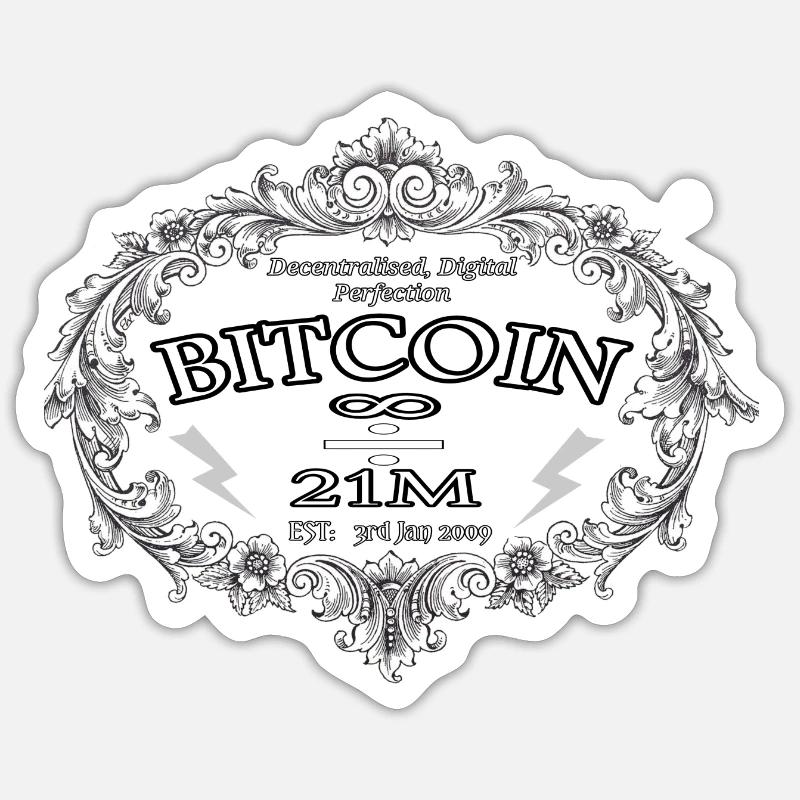 Bitcoin est Sticker size S (10 x 10 cm)
