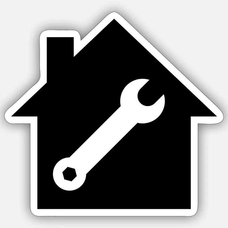 Workshop Symbol - Sticker size S (10 x 10 cm) - white matte