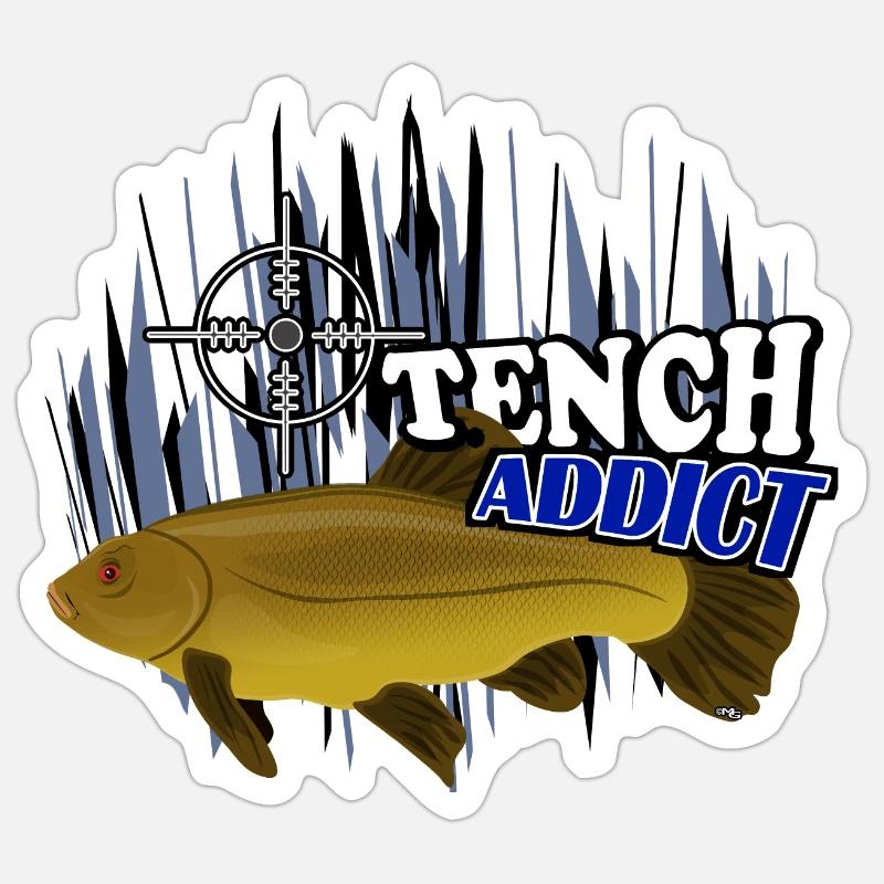 Tanche - Sticker taille S (10 x 10 cm) - blanc mat