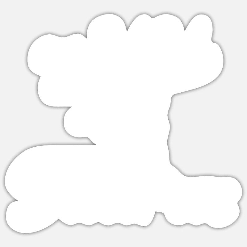 Dinosaurs 2 - Sticker Größe S (10 x 10 cm) - Mattweiß