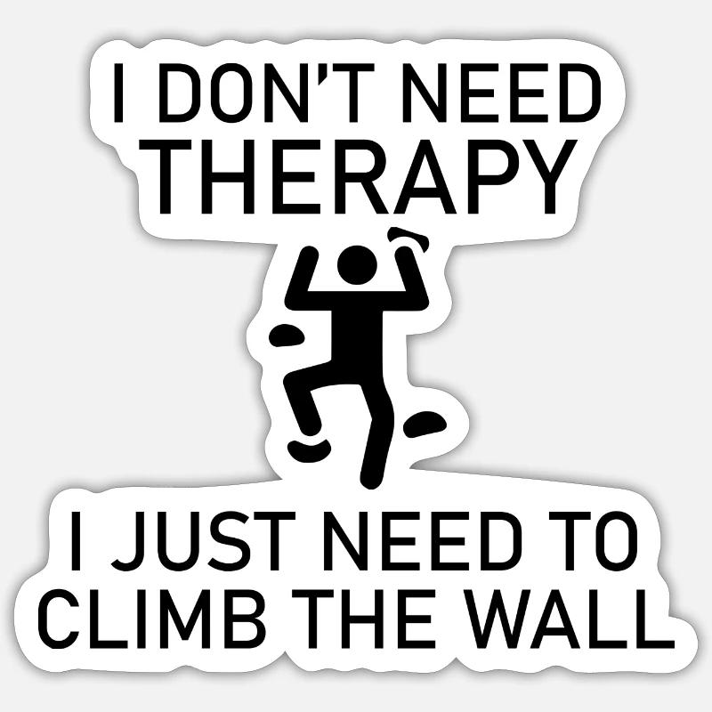 climbing - Sticker Größe S (10 x 10 cm) - Mattweiß