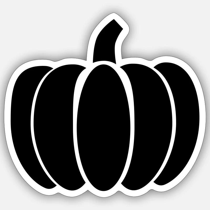 pumpkin 36 - Sticker Größe S (10 x 10 cm) - Mattweiß