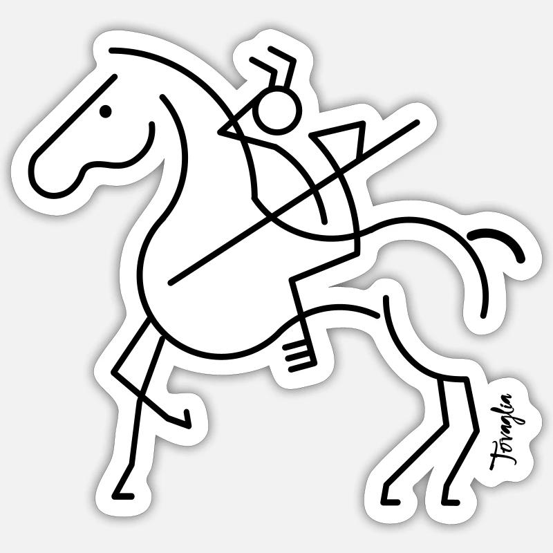 Watcher-Fahrer - Sticker Größe S (10 x 10 cm) - Mattweiß