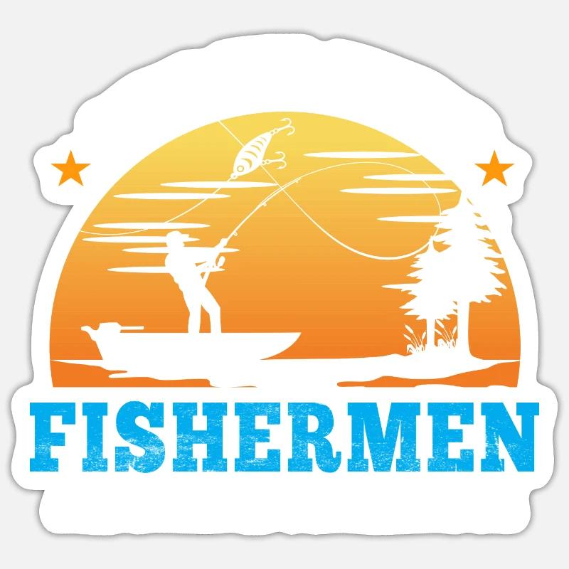 Oktober 1992 - 30. Geburtstag Geschenk. Angler. - Sticker Größe S (10 x 10 cm) - Mattweiß