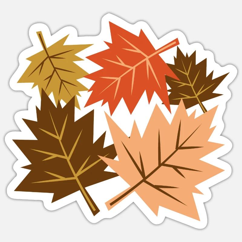 Fall Leaves Sticker size S (10 x 10 cm)