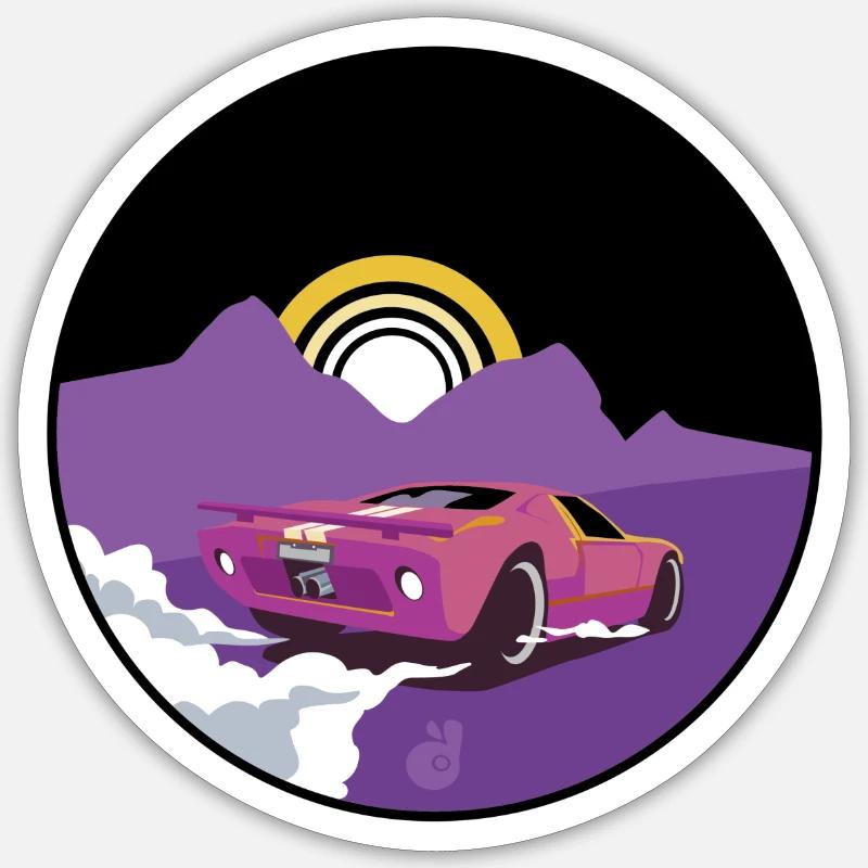 Sunset Sticker Größe S (10 x 10 cm)