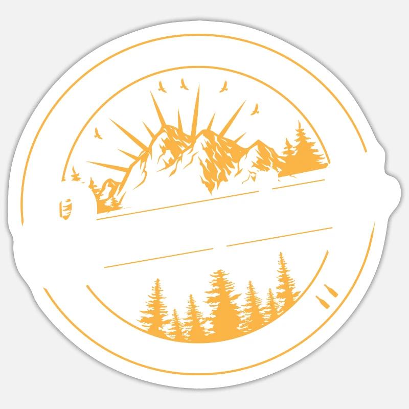 Camping - Sticker Größe S (10 x 10 cm) - Mattweiß