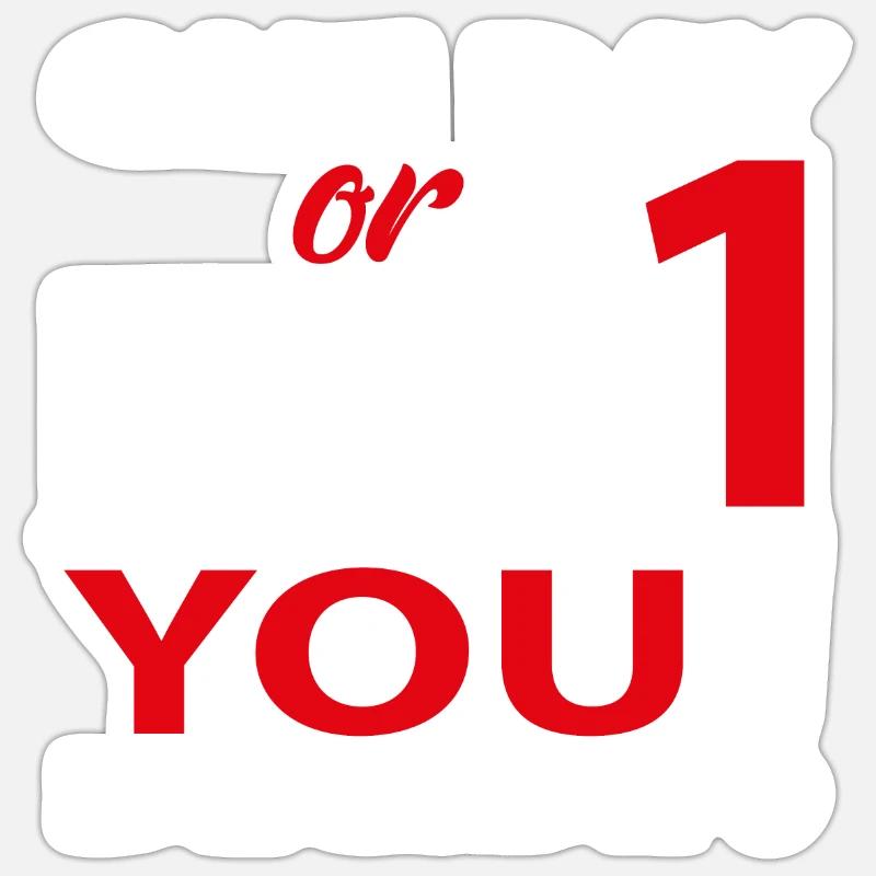 Eines Tages oder Tag 1 - Du entscheidest Sticker Größe S (10 x 10 cm)