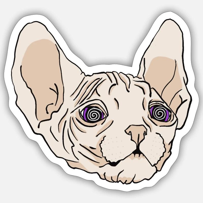 Sphinx Vertigo Sticker taille S (10 x 10 cm)