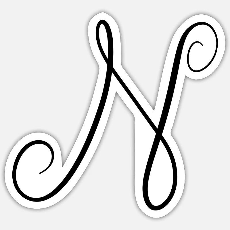 N Sticker taille S (10 x 10 cm)