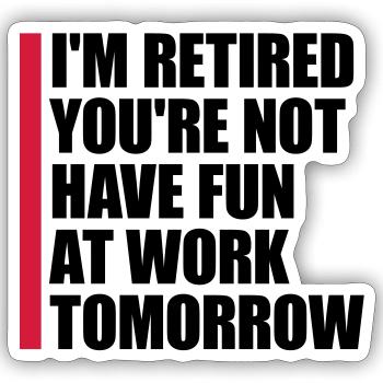 have fun at work - Sticker Größe S (10 x 10 cm) - Mattweiß - Vorne