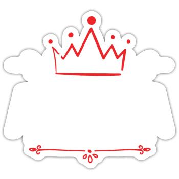 Annika - Sticker Größe S (10 x 10 cm) - Mattweiß - Vorne