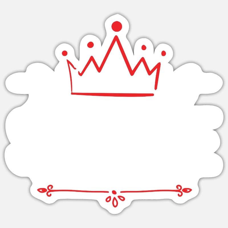 Simone - Sticker taille S (10 x 10 cm) - blanc mat