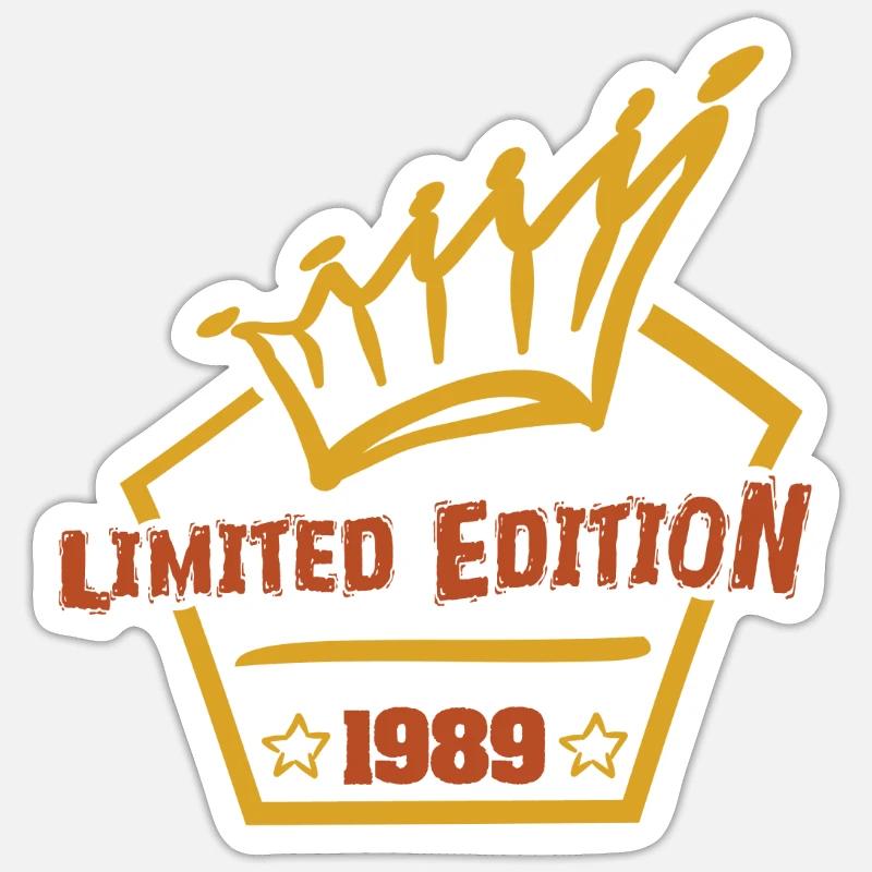 1989 - Sticker Größe S (10 x 10 cm) - Mattweiß