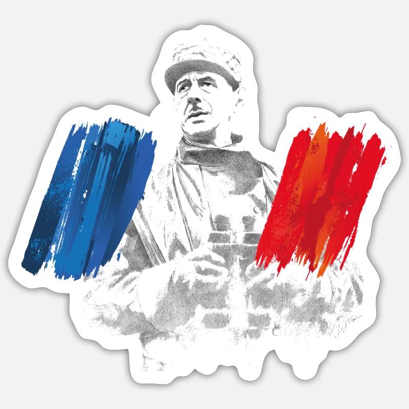 Allgemeines Frankreich Sticker Größe S (10 x 10 cm)