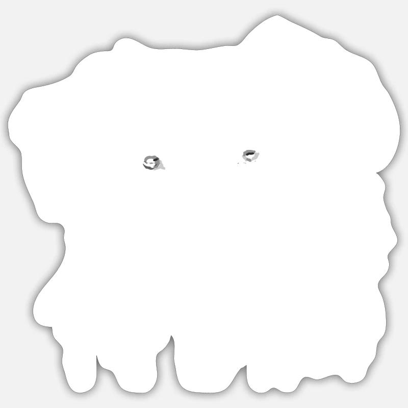 Berger australien - Sticker taille S (10 x 10 cm) - blanc mat