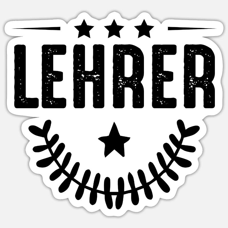 Teaching profession - Sticker size S (10 x 10 cm) - white matte