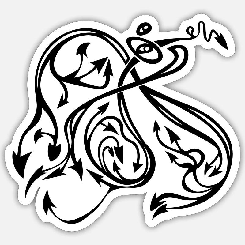 Frecce Sticker formato S (10 x 10 cm)