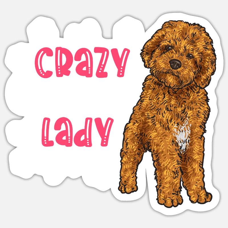 Cavapoo Cavoodle Capoodle Dog - Sticker size S (10 x 10 cm) - white matte
