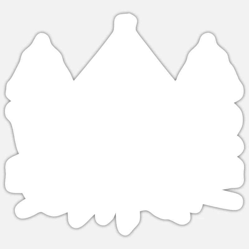 Wander More - Sticker Größe S (10 x 10 cm) - Mattweiß