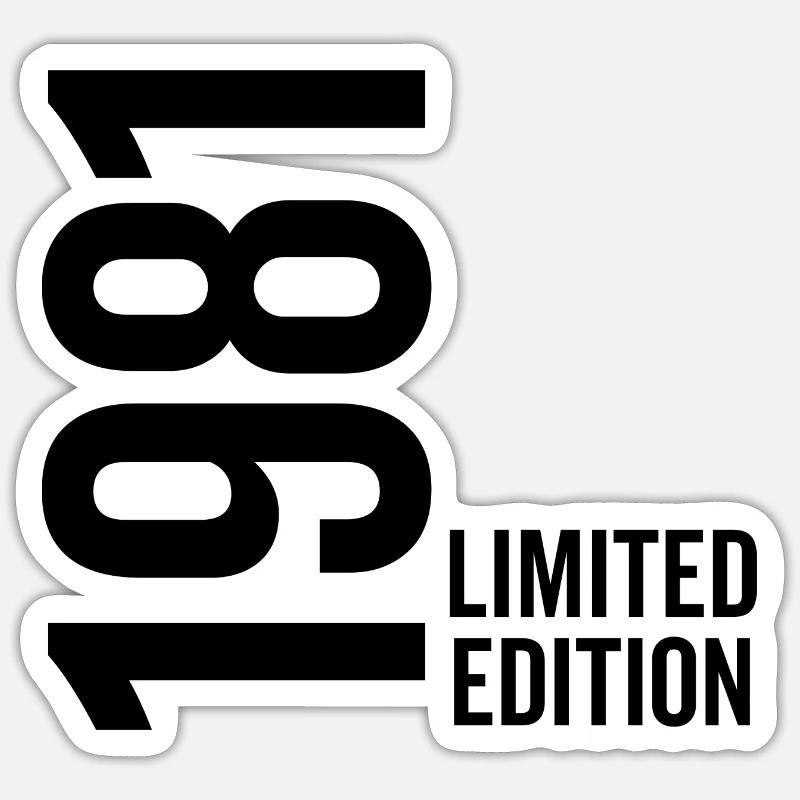1981 Édition limitée - Sticker taille S (10 x 10 cm) - blanc mat