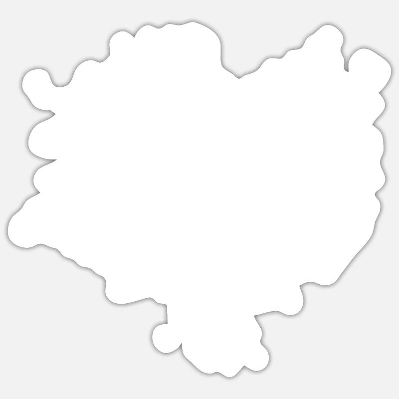 Spritzer - Ski - (2) - Sticker taille S (10 x 10 cm) - blanc mat